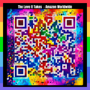 1080 x QR code AMAZON the love it takes